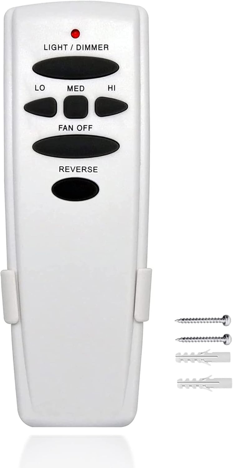 Onisamt Hampton Bay Ceiling Fan Remote Replacement UC7078T FANHD L3H2003FANHD FANHD6 L3H2010FANHD RR7078TR 7066TX UC7083T UC7848T with Reverse Button and Wall Mount - Image 1